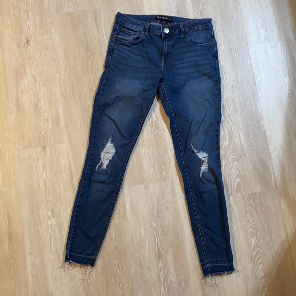 Prosperity distressed skinny jeans